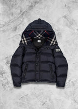 Burb Lockwell Detachable Sleeve Puffer Jacket Navy - MOTION WEAR