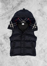 Burb Lockwell Detachable Sleeve Puffer Jacket Navy - MOTION WEAR
