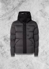 Monc Madeira Hooded Puffer Jacket Grey - MOTION WEAR