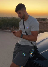 Motion Wear - Reflective Shorts Gray - MOTION WEAR